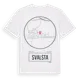 White t-shirt med Svalsta t-shirt