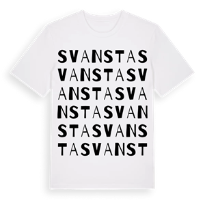 Svansta ordlek t-shirt – ekologisk bomull t-shirt från Pinshirt