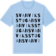 Blue Soul t-shirt med Svanviksstugan ordlek t-shirt