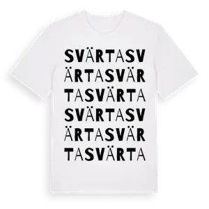 Svärta ordlek t-shirt – ekologisk bomull t-shirt från Pinshirt