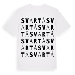 Svartå ordlek t-shirt – ekologisk bomull t-shirt från Pinshirt