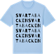 Blue Soul t-shirt med Svarta backen ordlek t-shirt