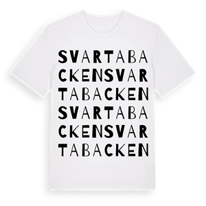 Svarta backen ordlek t-shirt – ekologisk bomull t-shirt från Pinshirt