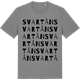Mid Heather Gray t-shirt med Svartån ordlek t-shirt