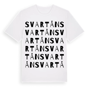 Svartån ordlek t-shirt – ekologisk bomull t-shirt från Pinshirt