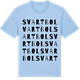 Blue Soul t-shirt med Svartbol ordlek t-shirt