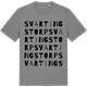 Mid Heather Gray t-shirt med Svartingstorp ordlek t-shirt