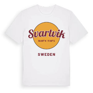 Svartvik cirkel t-shirt – ekologisk bomull t-shirt från Pinshirt