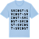 Blue Soul t-shirt med Svedsta ordlek t-shirt