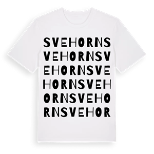 Svehorn ordlek t-shirt – ekologisk bomull t-shirt från Pinshirt