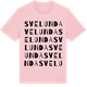 Pink Cotton t-shirt med Svelunda ordlek t-shirt