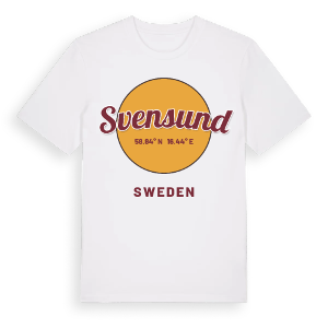 Svensund cirkel t-shirt – ekologisk bomull t-shirt från Pinshirt