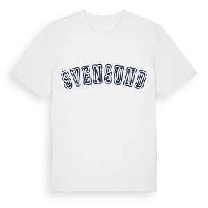 Svensund college t-shirt – ekologisk bomull t-shirt från Pinshirt