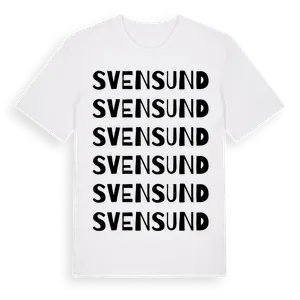 Svensund ordlek t-shirt – ekologisk bomull t-shirt från Pinshirt