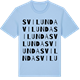 Blue Soul t-shirt med Svilunda ordlek t-shirt