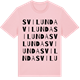 Pink Cotton t-shirt med Svilunda ordlek t-shirt