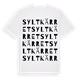 White t-shirt med Syltkärret ordlek t-shirt