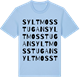 Blue Soul t-shirt med Syltmosstugan ordlek t-shirt