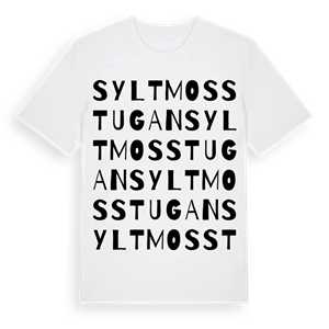 Syltmosstugan ordlek t-shirt – ekologisk bomull t-shirt från Pinshirt