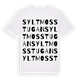 Syltmosstugan ordlek t-shirt