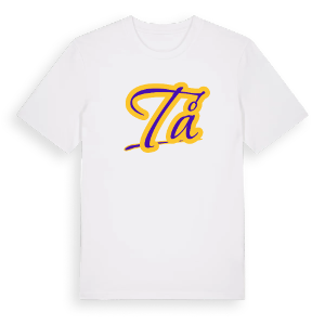Tå baseball t-shirt – ekologisk bomull t-shirt från Pinshirt
