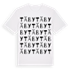White t-shirt med Täby ordlek t-shirt