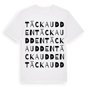 Täcka udden ordlek t-shirt – ekologisk bomull t-shirt från Pinshirt