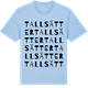 Blue Soul t-shirt med Tallsätter ordlek t-shirt