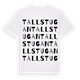 White t-shirt med Tallstugan ordlek t-shirt
