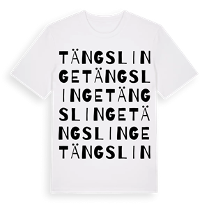 Tängslinge ordlek t-shirt – ekologisk bomull t-shirt från Pinshirt