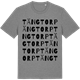 Mid Heather Gray t-shirt med Tängtorp ordlek t-shirt