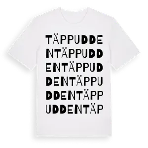 Täppudden ordlek t-shirt – ekologisk bomull t-shirt från Pinshirt