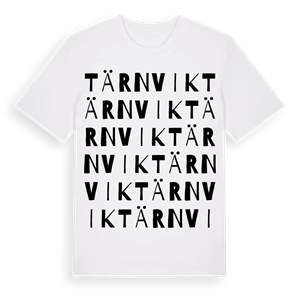 Tärnvik ordlek t-shirt – ekologisk bomull t-shirt från Pinshirt