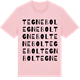 Pink Cotton t-shirt med Tegnebol ordlek t-shirt