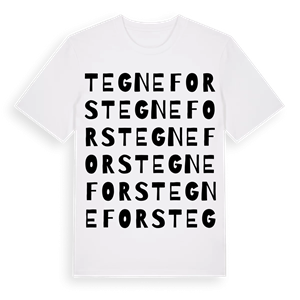 Tegnefors ordlek t-shirt – ekologisk bomull t-shirt från Pinshirt