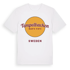 Tempelbacken cirkel t-shirt – ekologisk bomull t-shirt från Pinshirt
