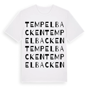 Tempelbacken ordlek t-shirt – ekologisk bomull t-shirt från Pinshirt