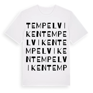 Tempelviken ordlek t-shirt – ekologisk bomull t-shirt från Pinshirt
