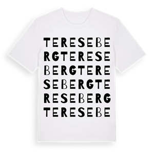 Tereseberg ordlek t-shirt – ekologisk bomull t-shirt från Pinshirt