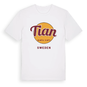 Tian cirkel t-shirt – ekologisk bomull t-shirt från Pinshirt