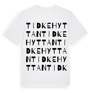 Tidkehyttan ordlek t-shirt – ekologisk bomull t-shirt från Pinshirt