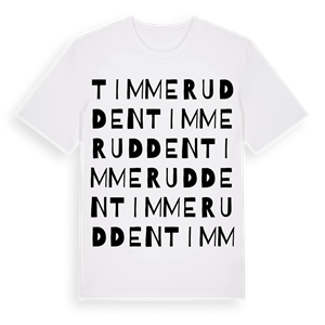 Timmerudden ordlek t-shirt – ekologisk bomull t-shirt från Pinshirt