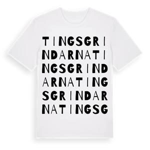 Tingsgrindarna ordlek t-shirt – ekologisk bomull t-shirt från Pinshirt