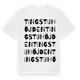 White t-shirt med Tingstuhöjden ordlek t-shirt