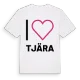 Jag älskar Tjära t-shirt stort tryck