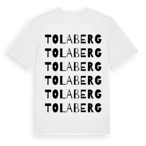 Tolaberg ordlek t-shirt – ekologisk bomull t-shirt från Pinshirt