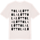 Vintage White t-shirt med Tolalöt ordlek t-shirt
