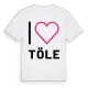 Jag älskar Töle t-shirt stort tryck