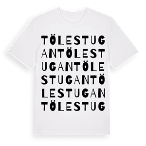 Tölestugan ordlek t-shirt – ekologisk bomull t-shirt från Pinshirt