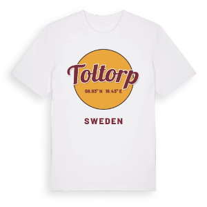 Toltorp cirkel t-shirt – ekologisk bomull t-shirt från Pinshirt